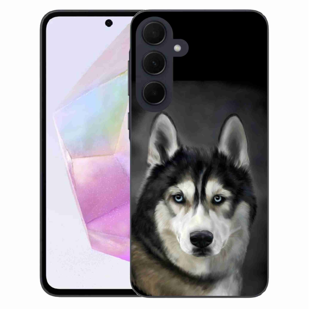 Gelový obal mmCase na Samsung Galaxy A35 5G - husky