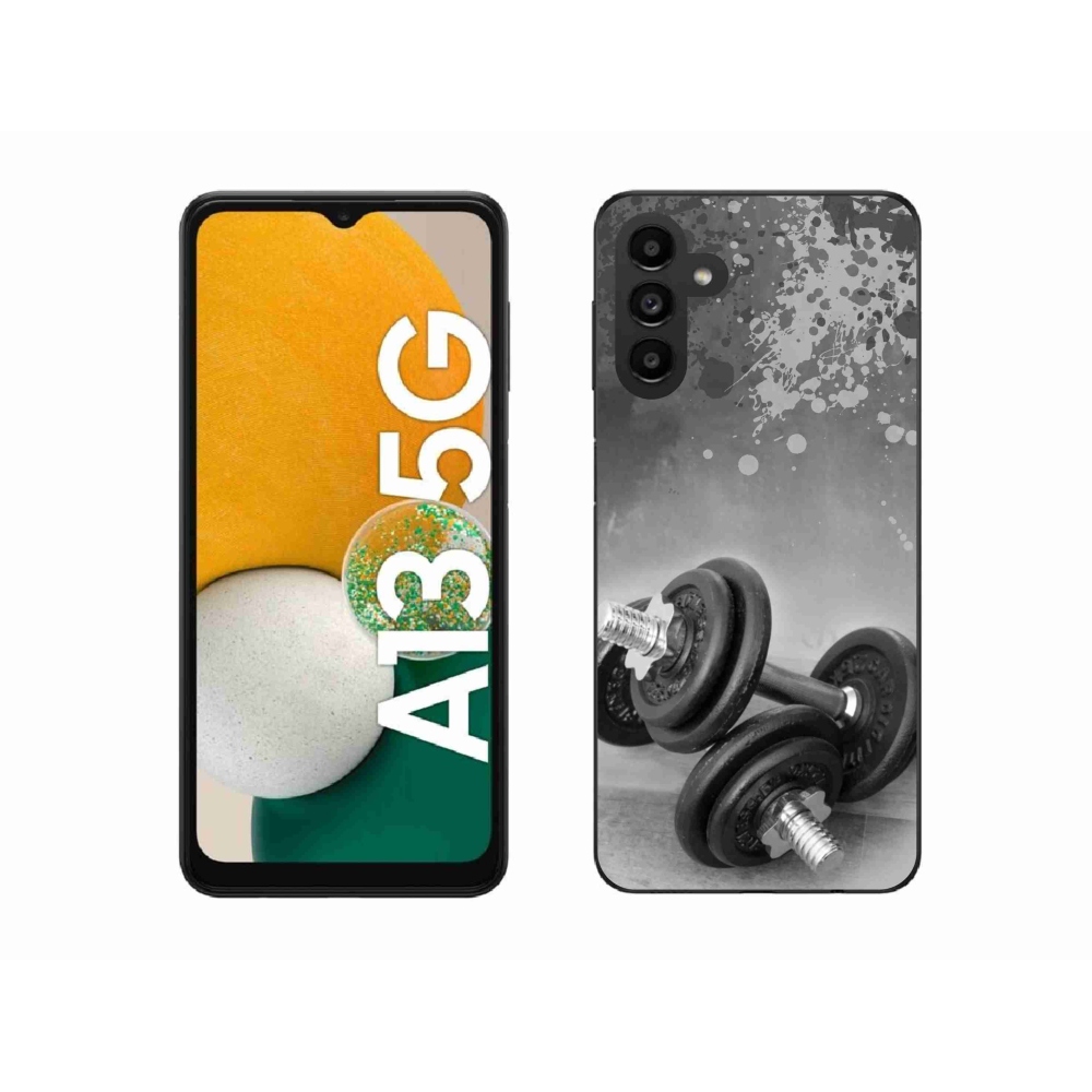 Gelový kryt mmCase na Samsung Galaxy A13 5G - činky 1