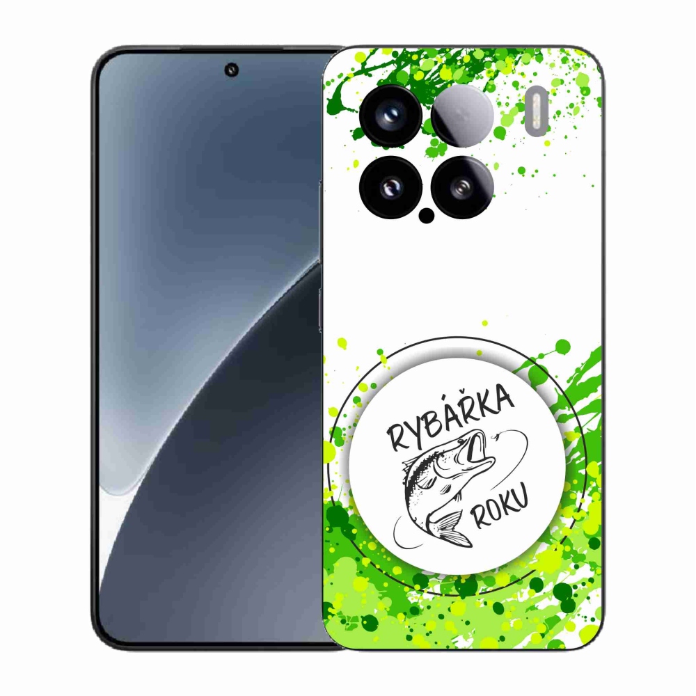 Gelový kryt mmCase na Xiaomi 15 - rybářka roku bílé pozadí