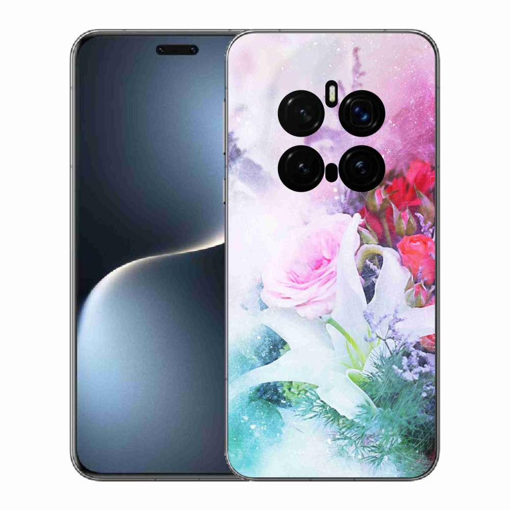 Gelový kryt mmCase na Honor Magic 7 Pro 5G - květiny 4