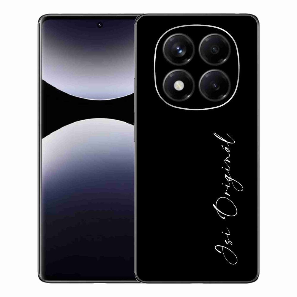 Gelový kryt mmCase na Xiaomi Redmi Note 14 Pro - jsi originál černé pozadí