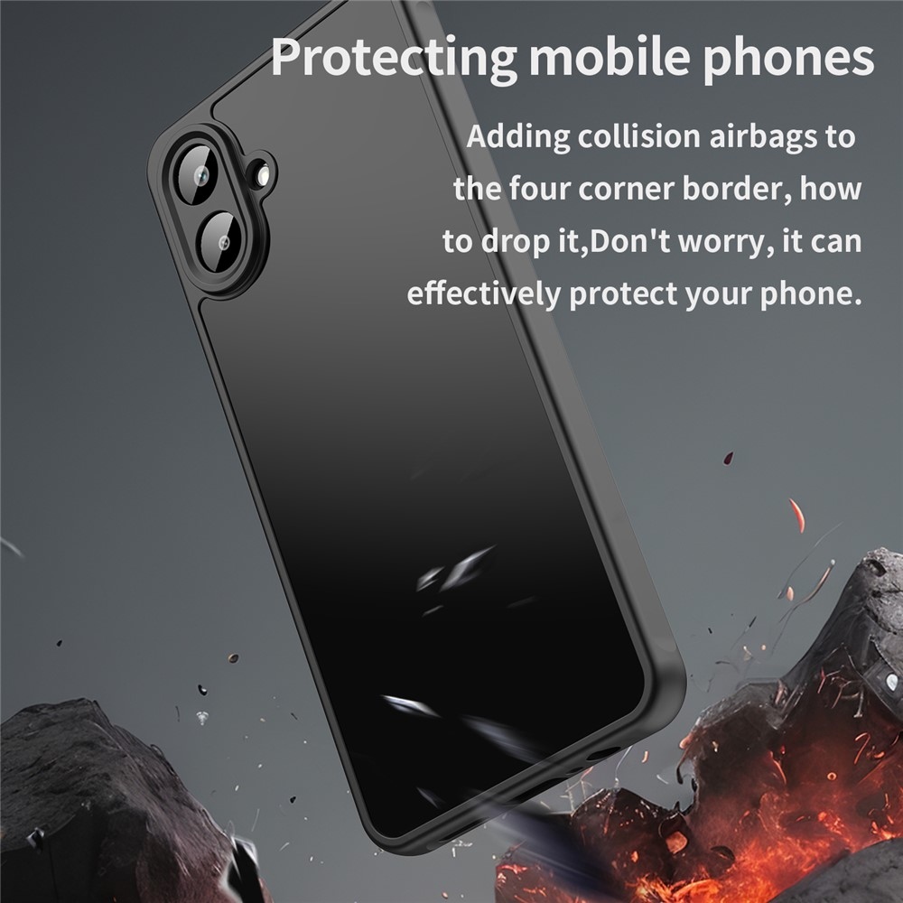 Proof gelový obal s pevnými zády na Samsung Galaxy A07 4G - černý/černý