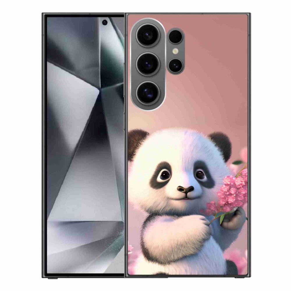 Gelový kryt mmCase na Samsung Galaxy S24 Ultra - roztomilá panda