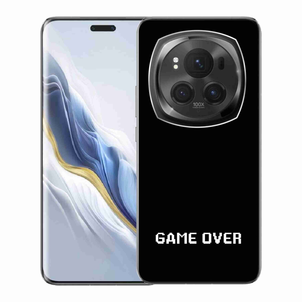 Gelový kryt mmCase na Honor Magic 6 Pro 5G - game over černé pozadí
