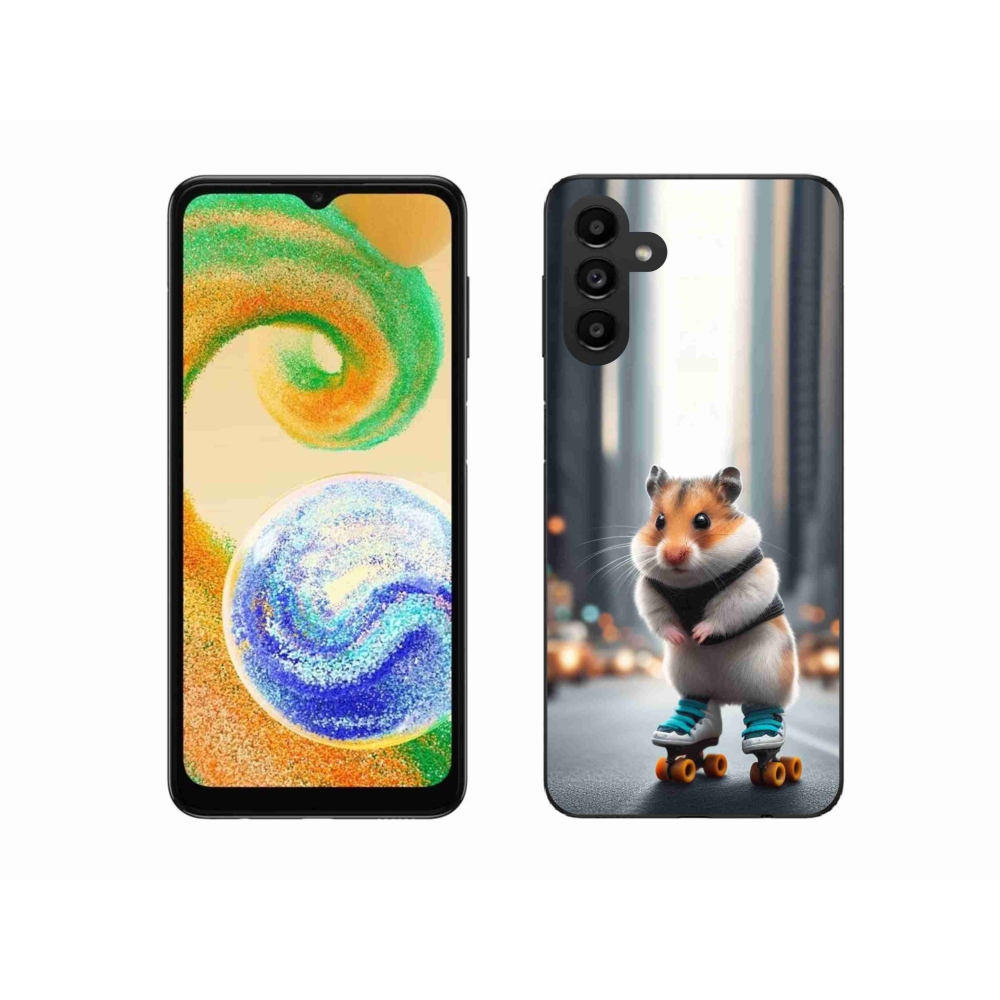 Gelový kryt mmCase na Samsung Galaxy A04s (164.7x76.7x9.1mm) - křeček na bruslích