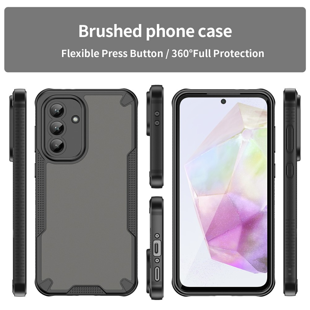 Frosted odolný kryt na Samsung Galaxy A36 5G - černý