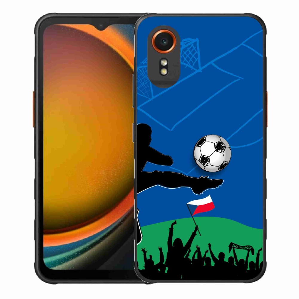 Gelový kryt mmCase na Samsung Galaxy Xcover 7 - fanoušci fotbalu