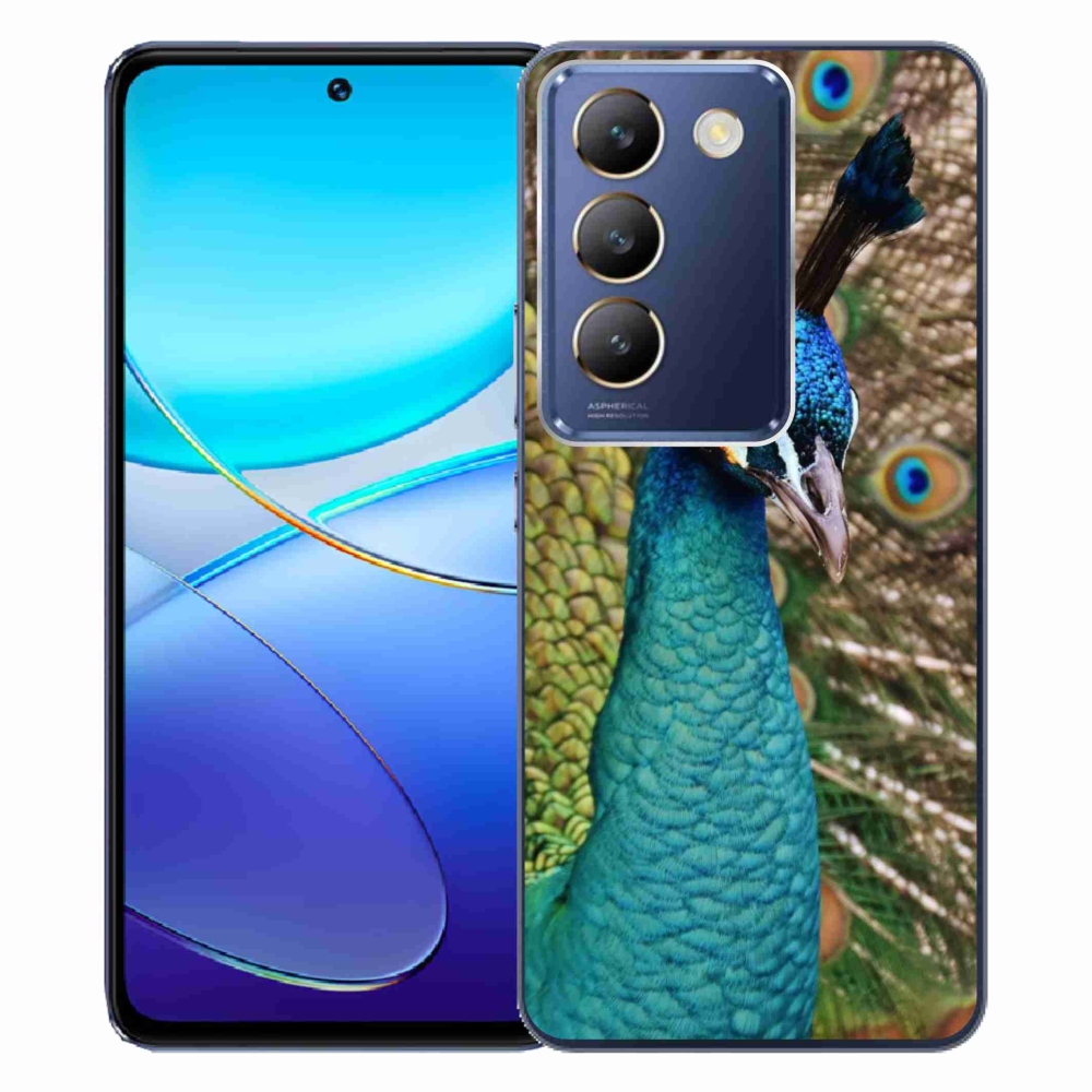 Gelový kryt mmCase na Vivo V40 SE 4G/5G - páv