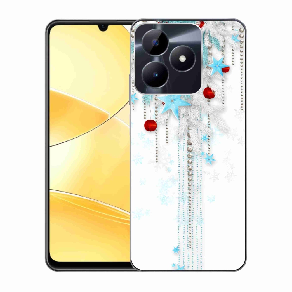 Gelový kryt mmCase na Realme C51/C53 - vánoční ozdoby