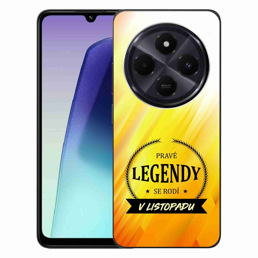 Gelový kryt mmCase na Xiaomi Redmi 14C/Poco C75 - legendy v listopadu žluté pozadí