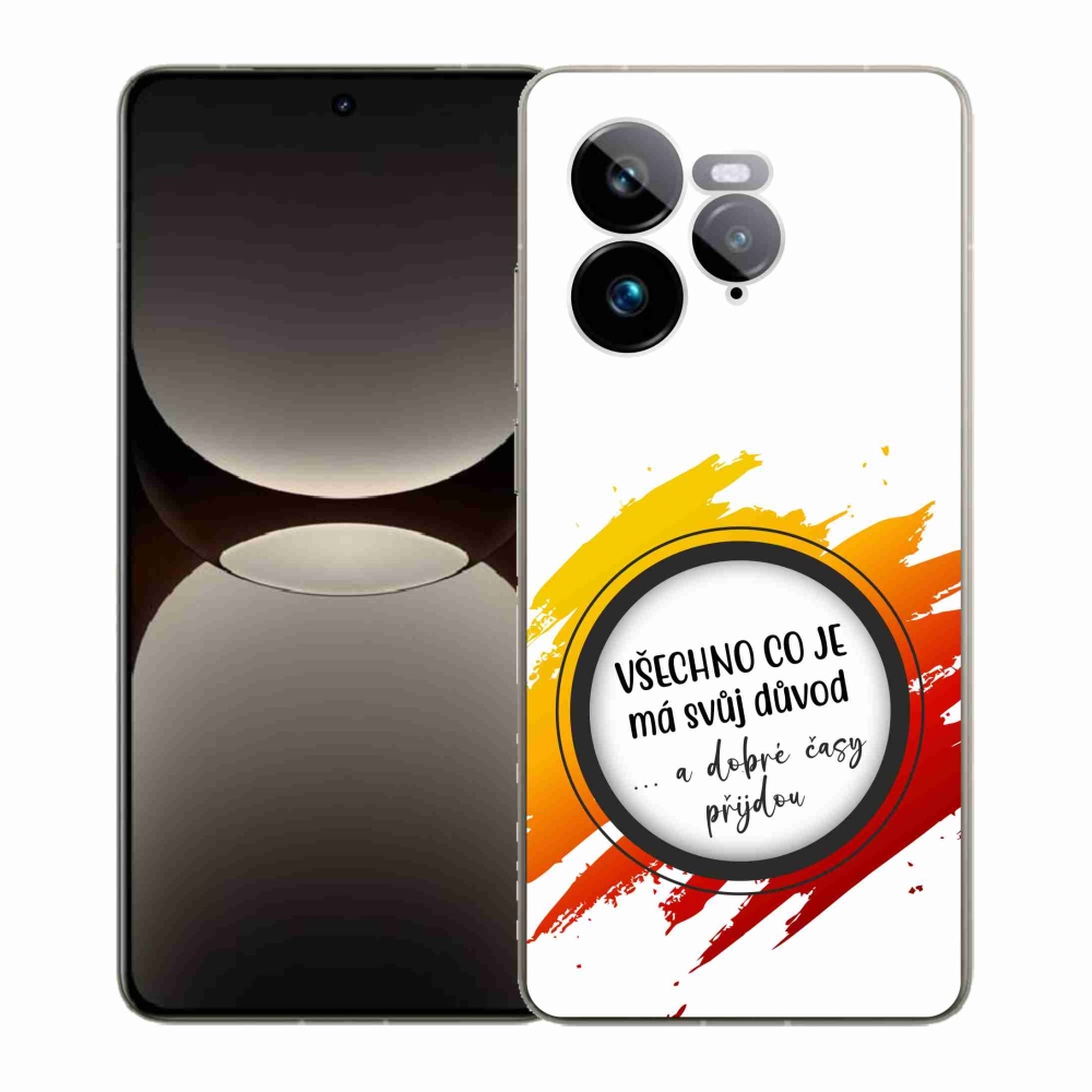Gelový kryt mmCase na Realme GT 7 Pro 5G - citát 3 bílé pozadí