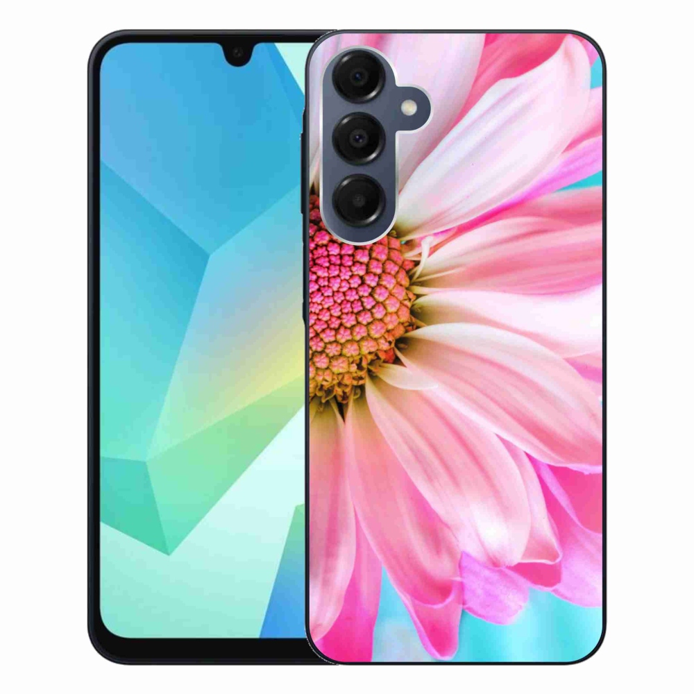 Gelový kryt mmCase na Samsung Galaxy A16 4G/5G - růžová květina