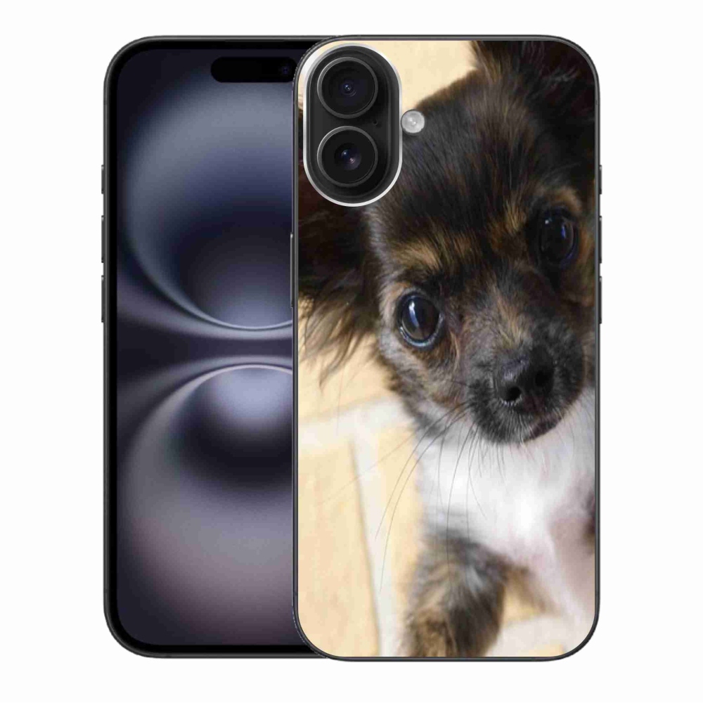 Gelový obal mmCase na iPhone 16 Plus - čivava 2