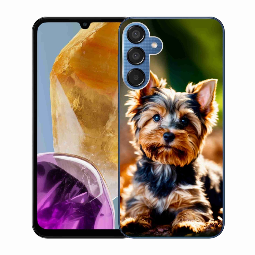 Gelový kryt mmCase na Samsung Galaxy M15 5G - jorkšír 10