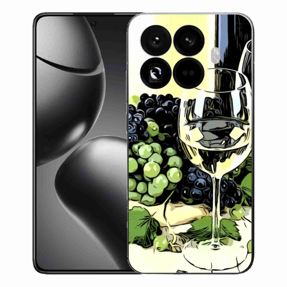 Gelový kryt mmCase na Xiaomi 15T Pro - sklenka vína
