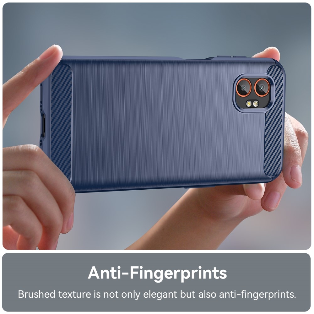 Carbon odolný gelový obal na Samsung Galaxy Xcover 7 Pro - modrý