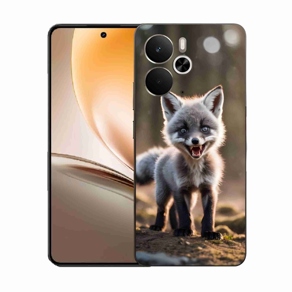 Gelový kryt mmCase na Realme 14 5G - rozzuřená liška