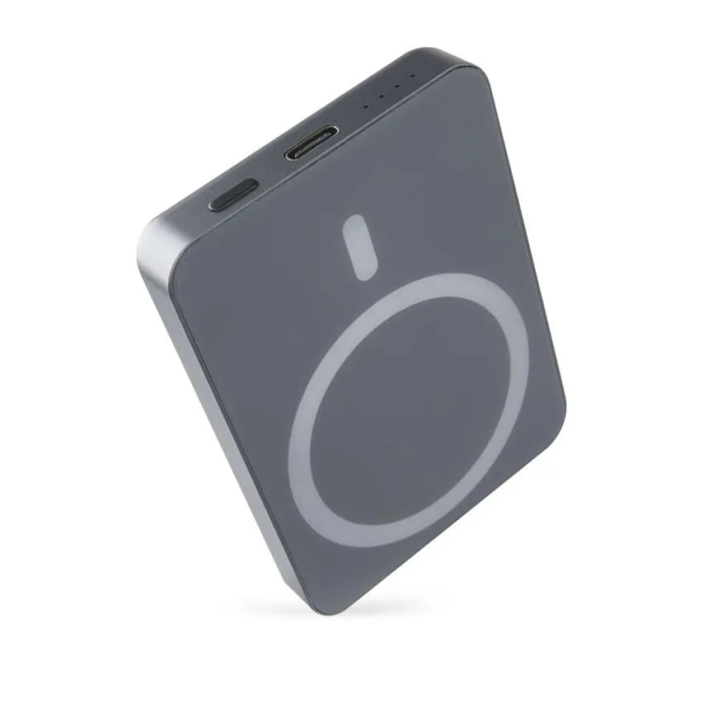 Powerbanka EMOS WI 522, 5 000 mAh, 20 W+Wireless - šedá