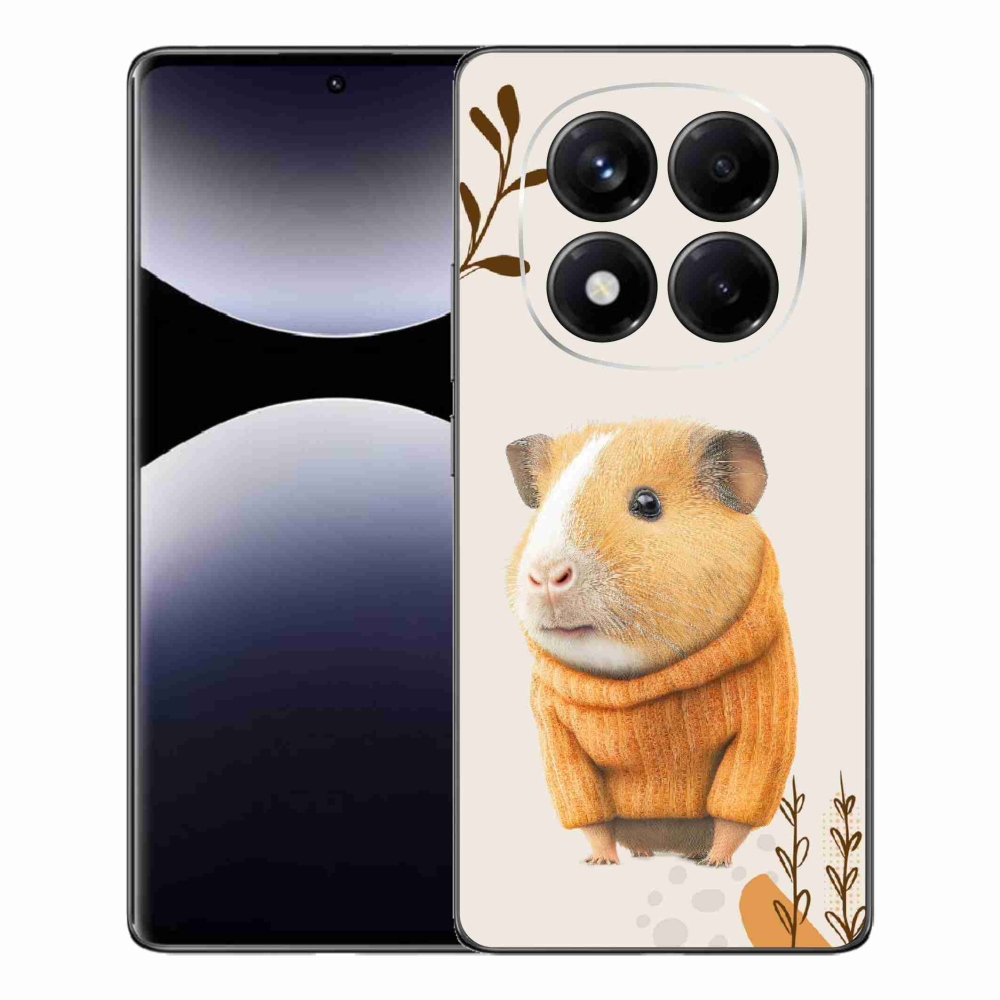 Gelový kryt mmCase na Xiaomi Redmi Note 14 Pro - morče ve svetru