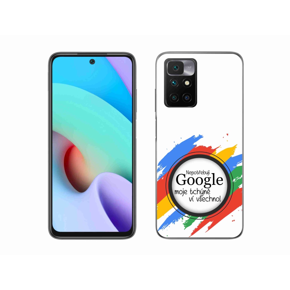 Gelový kryt mmCase na Xiaomi Redmi 10/Redmi 10 (2022) - tchýně ví všechno bílé pozadí