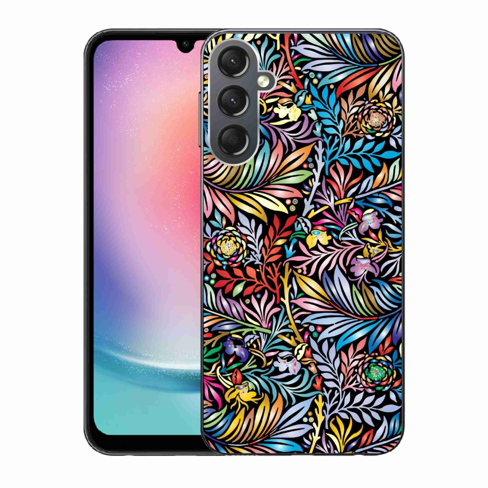 Gelový kryt mmCase na Samsung Galaxy A24 - květiny 5