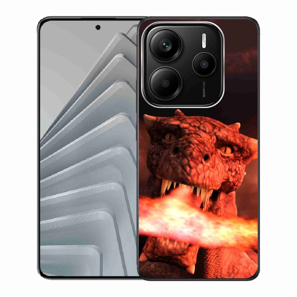 Gelový kryt mmCase na Xiaomi Redmi Note 14 5G - drak