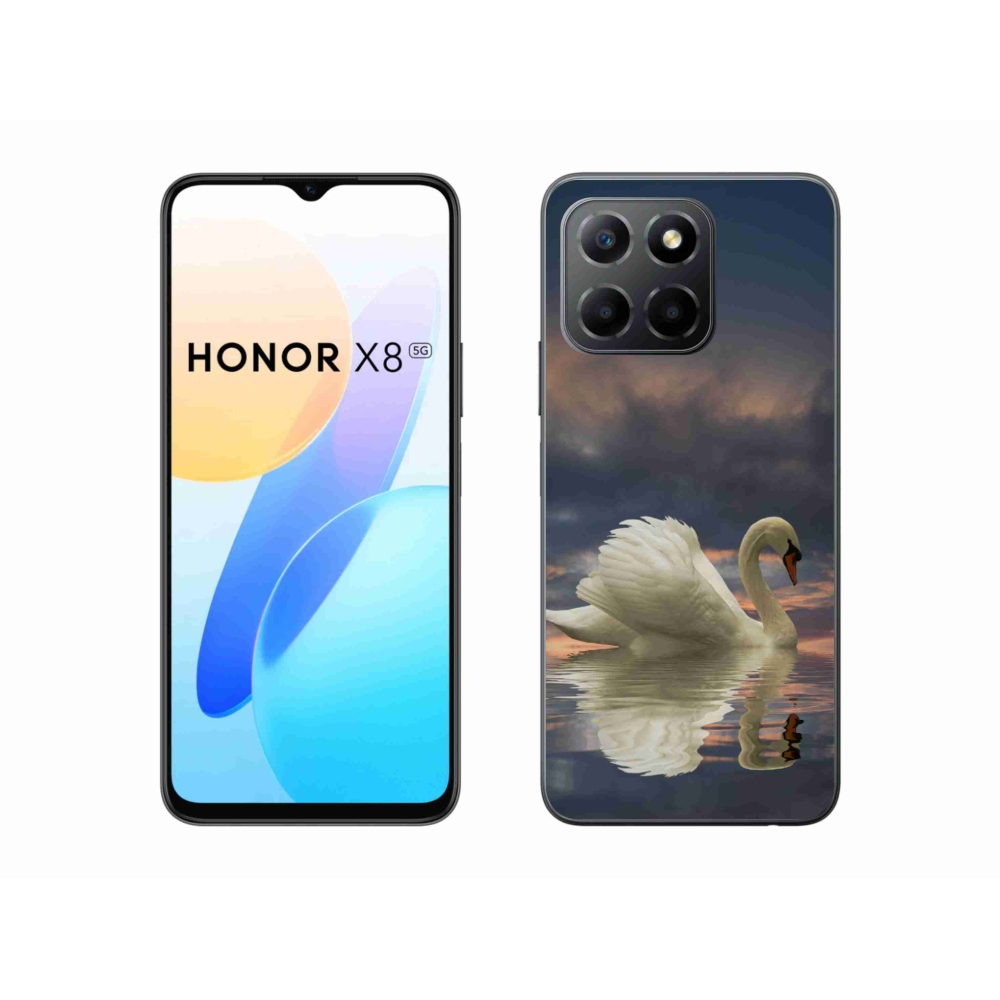 Gelový kryt mmCase na Honor X8 5G - labuť