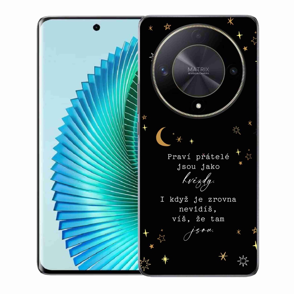 Gelový kryt mmCase na Honor Magic 6 Lite 5G - citát 6 černé pozadí