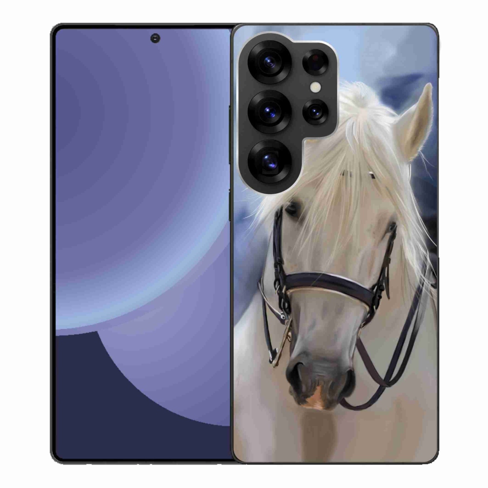 Gelový kryt mmCase na Samsung Galaxy S25 Ultra - bílý kůň