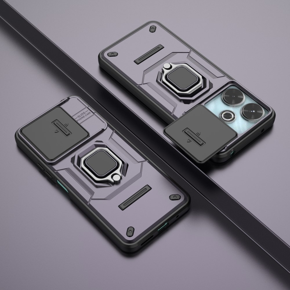 Lens odolný hybridní kryt na Xiaomi Redmi 13 4G/Poco M6 4G - fialový