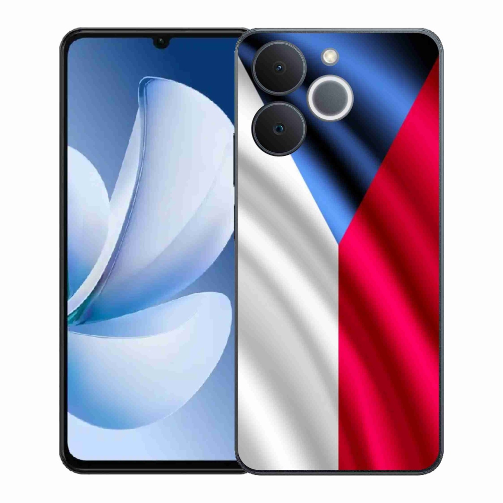Gelový kryt mmCase na Realme Note 70T - česká vlajka