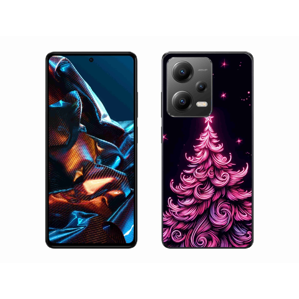 Gelový kryt mmCase na Xiaomi Redmi Note 12 Pro 5G - neonový vánoční stromek 2