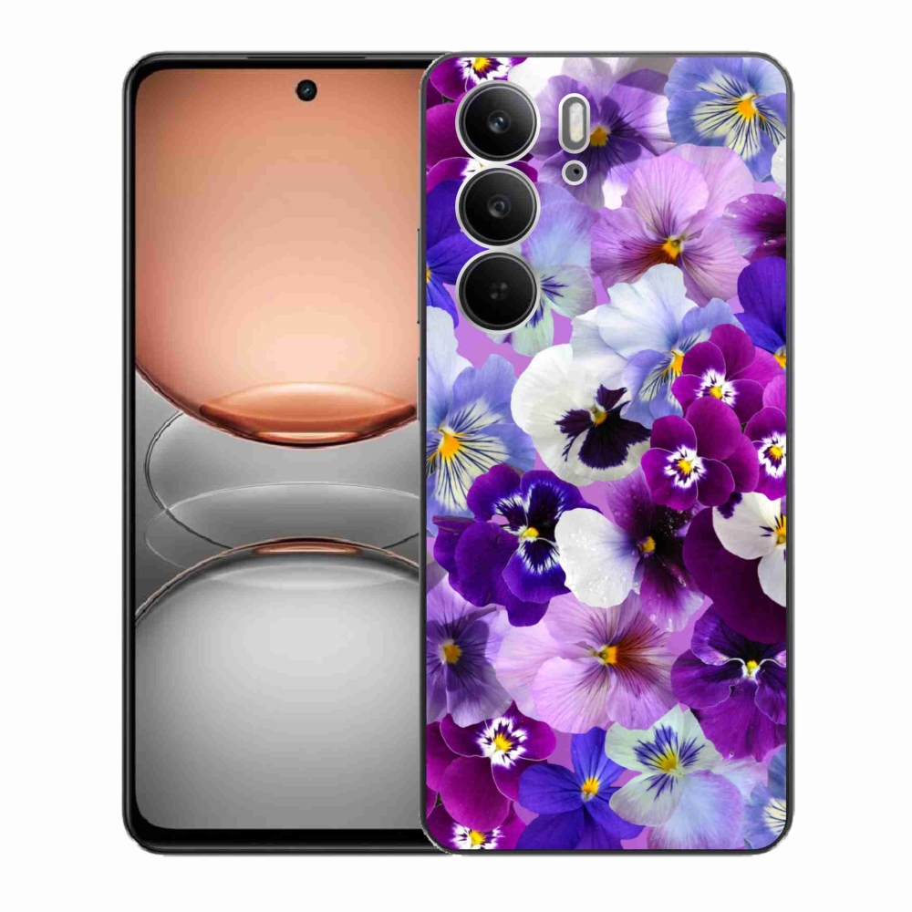 Gelový kryt mmCase na Realme C75 - květiny 9