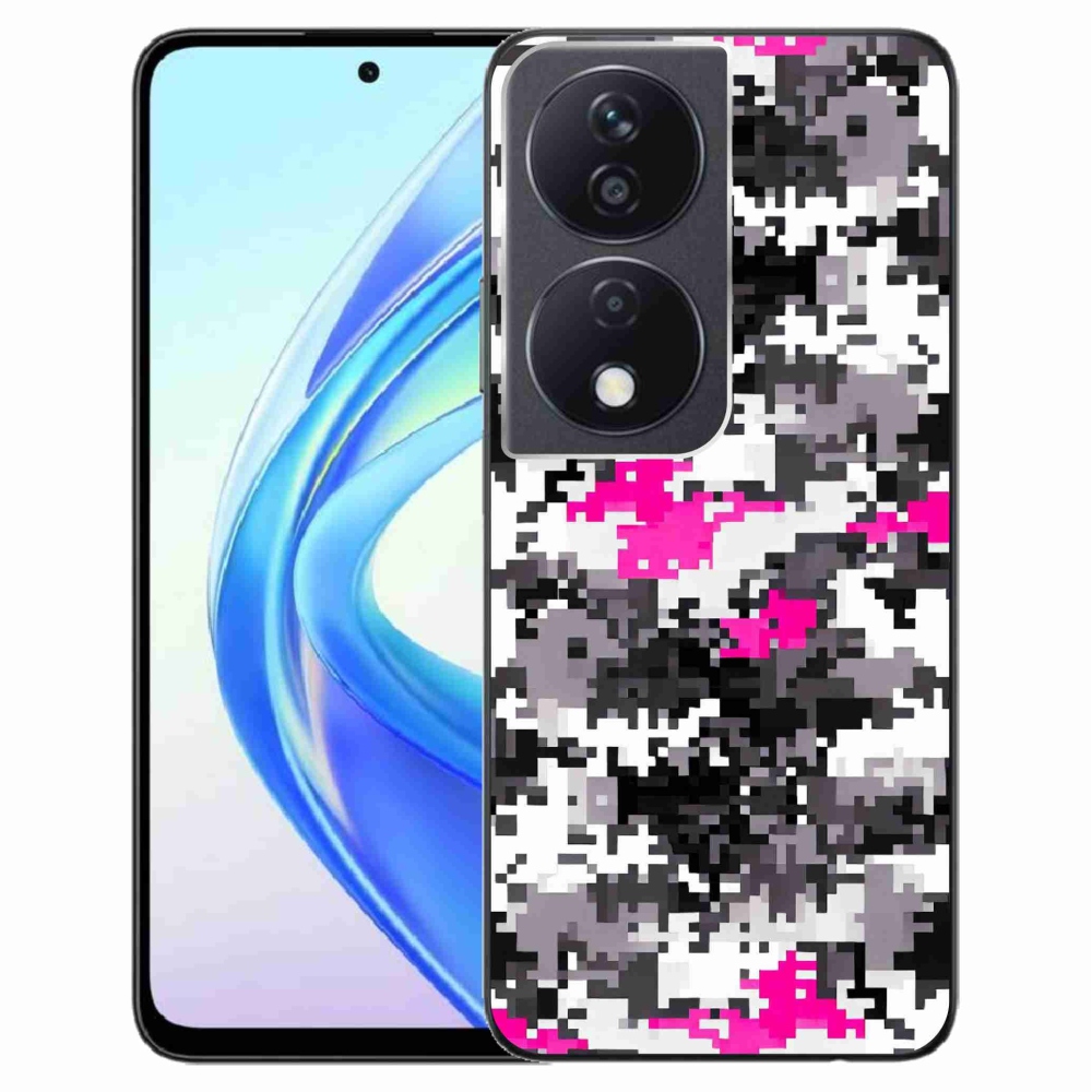 Gelový kryt mmCase na Honor X7b/Honor 90 Smart - maskáčový vzor 4