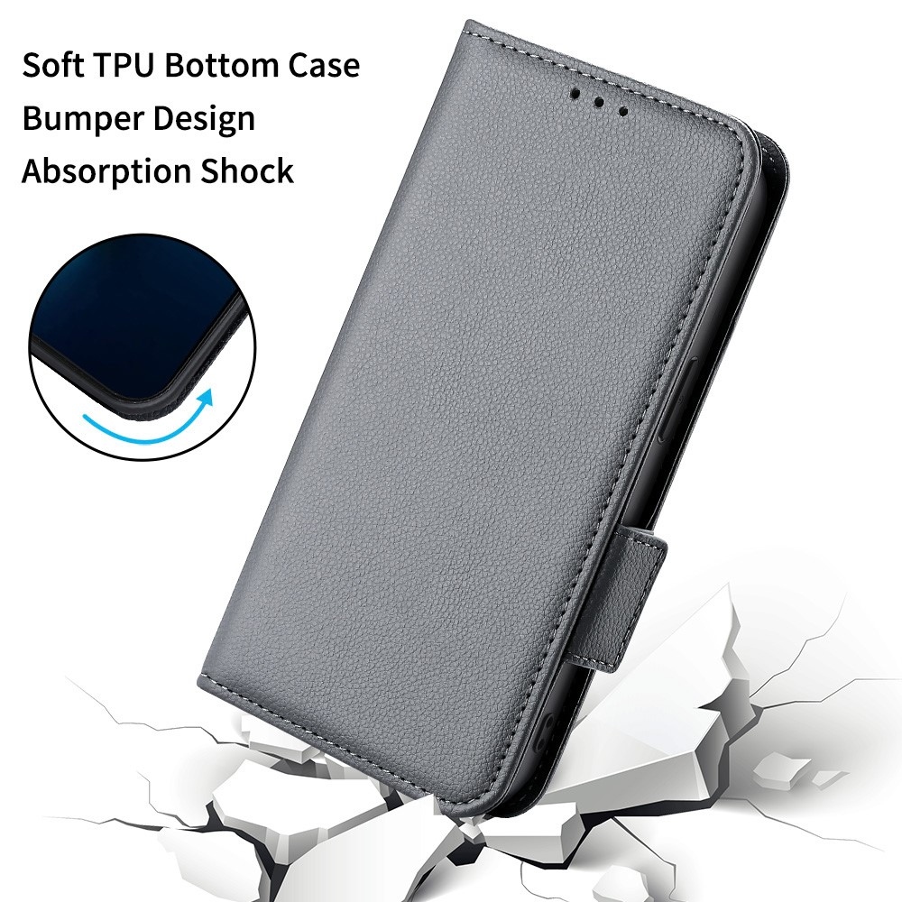 Wallet knížkové pouzdro na Vivo X80 Lite - šedé