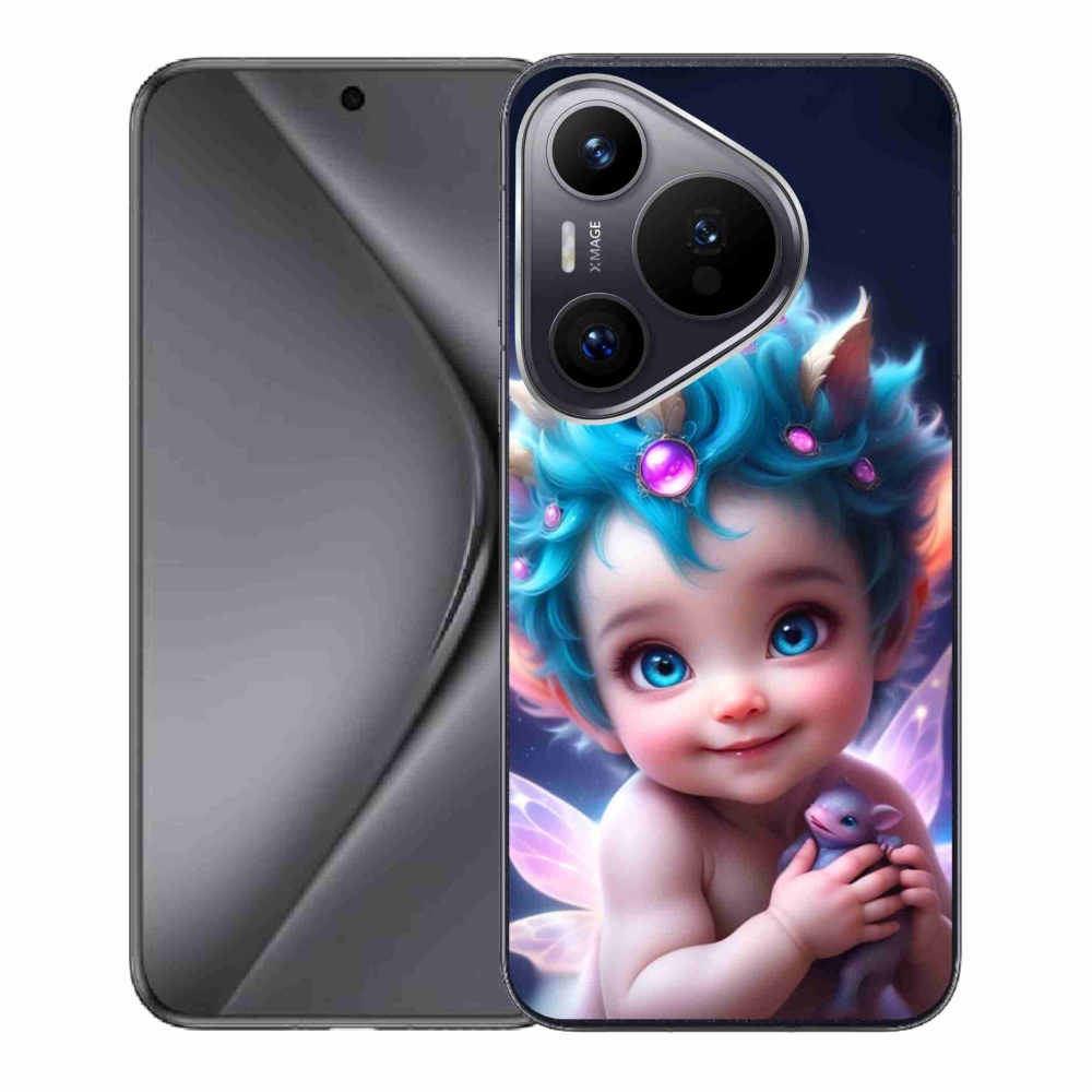 Gelový kryt mmCase na Huawei Pura 70 - dítě s motýlími křídly