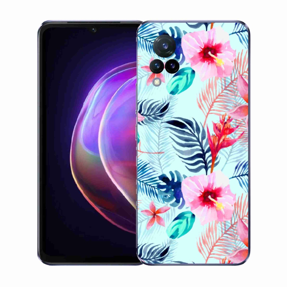Gelový kryt mmCase na Vivo V21 4G/5G - květiny