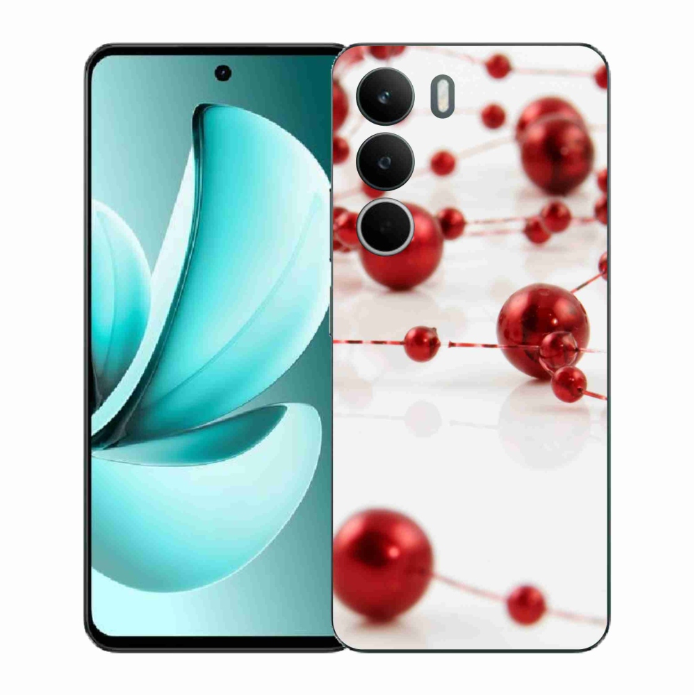 Gelový kryt mmCase na Realme C71 - vánoční řetěz