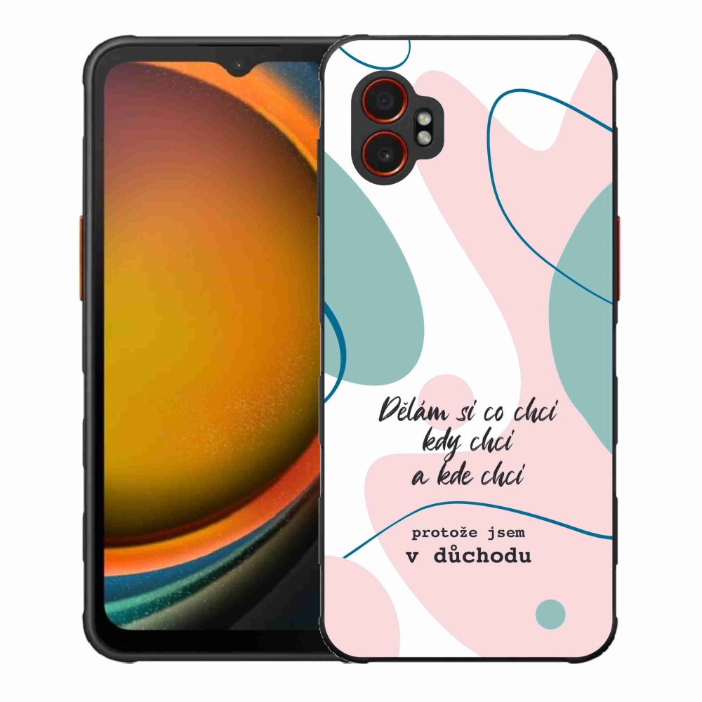 Gelový kryt mmCase na Samsung Galaxy Xcover 7 Pro - vtipný text 10 bílé pozadí