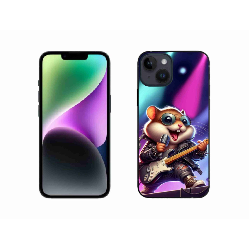 Gelový kryt mmCase na iPhone 14 - křeček rocker