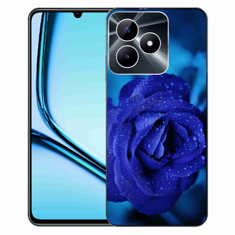 Gelový obal mmCase na Realme Note 50 - modrá růže