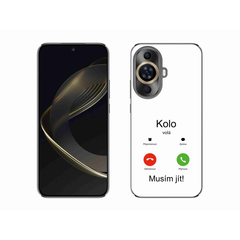 Gelový kryt mmCase na Huawei Nova 11 - kolo volá bílé pozadí