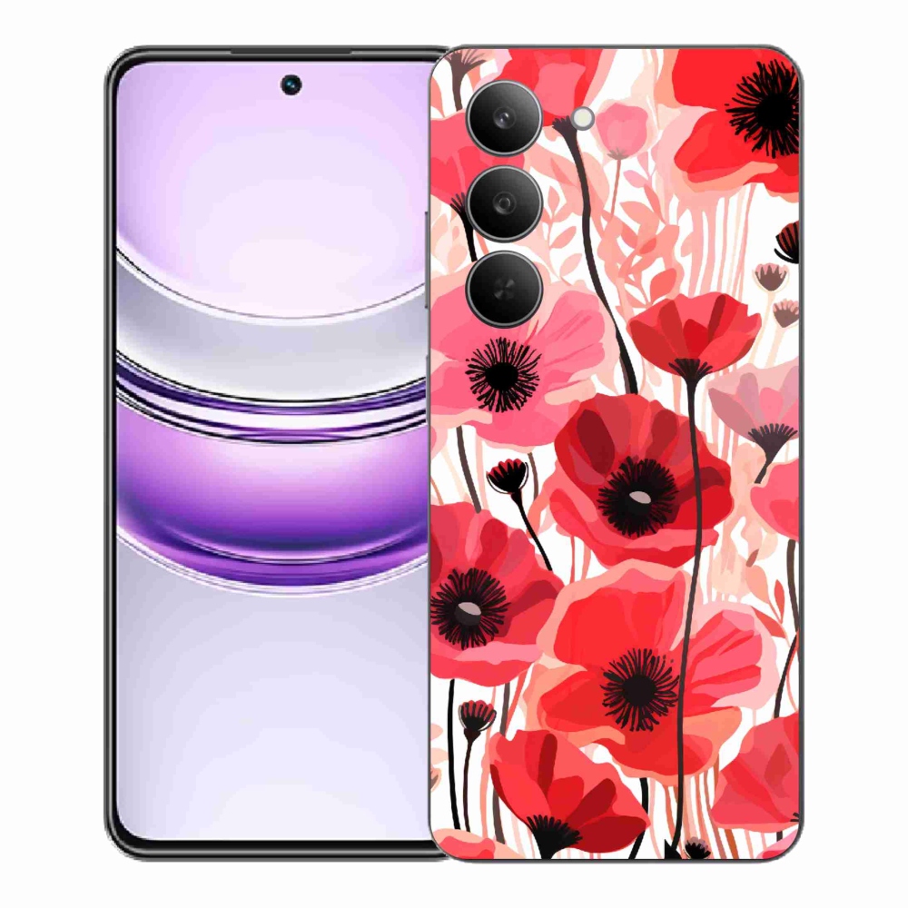 Gelový kryt mmCase na Realme 14x 5G - vlčí mák 1