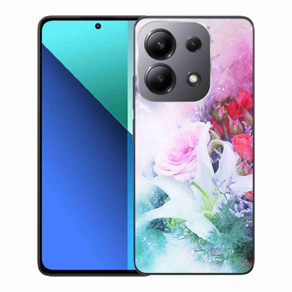 Gelový kryt mmCase na Xiaomi Redmi Note 13 - květiny 4