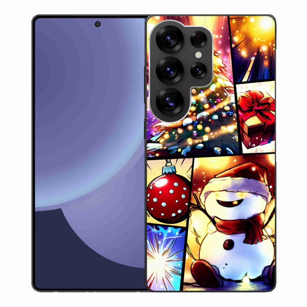 Gelový kryt mmCase na Samsung Galaxy S25 Ultra - vánoční motivy 1