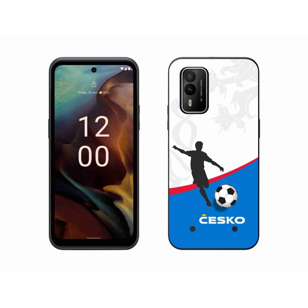 Gelový kryt mmCase na Nokia XR21 - fotbal Česko 1
