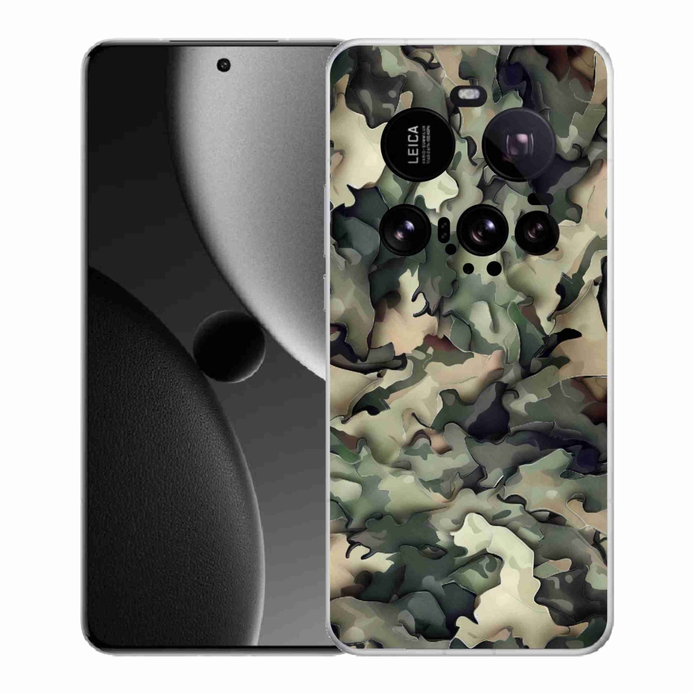 Gelový kryt mmCase na Xiaomi 15 Ultra - maskáčový vzor 9