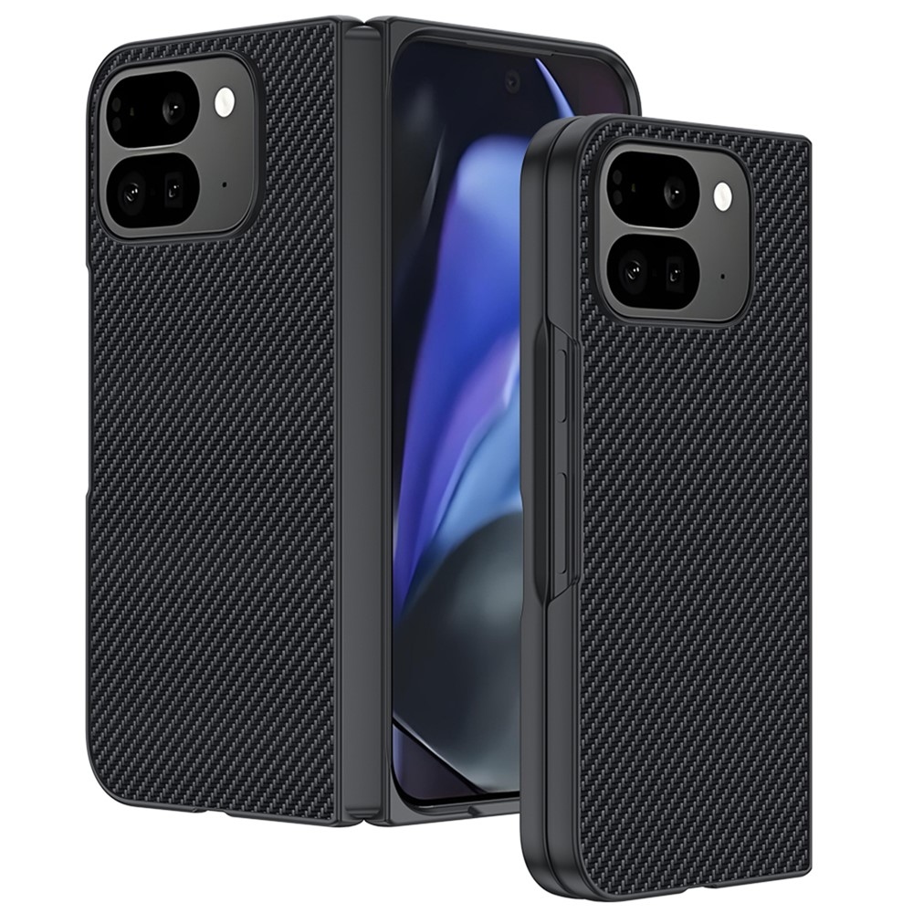 Carbone plastový kryt na mobil Google Pixel 10 Pro Fold - černý