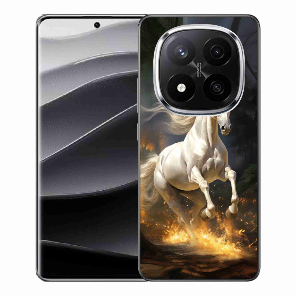 Gelový kryt mmCase na Xiaomi Redmi Note 14 Pro+ 5G - bílý kůň 2