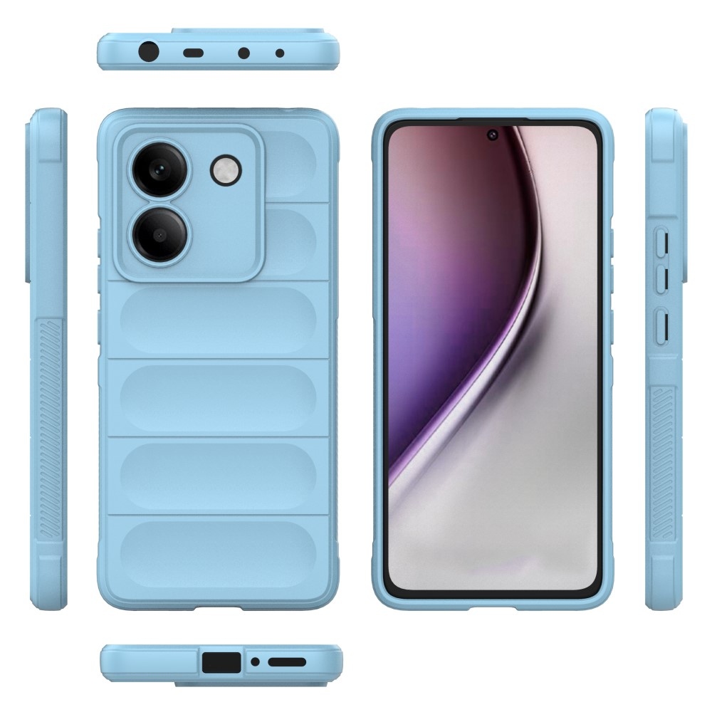 Rugg odolný gelový obal na Xiaomi Poco M7 Pro 5G - světlemodrý